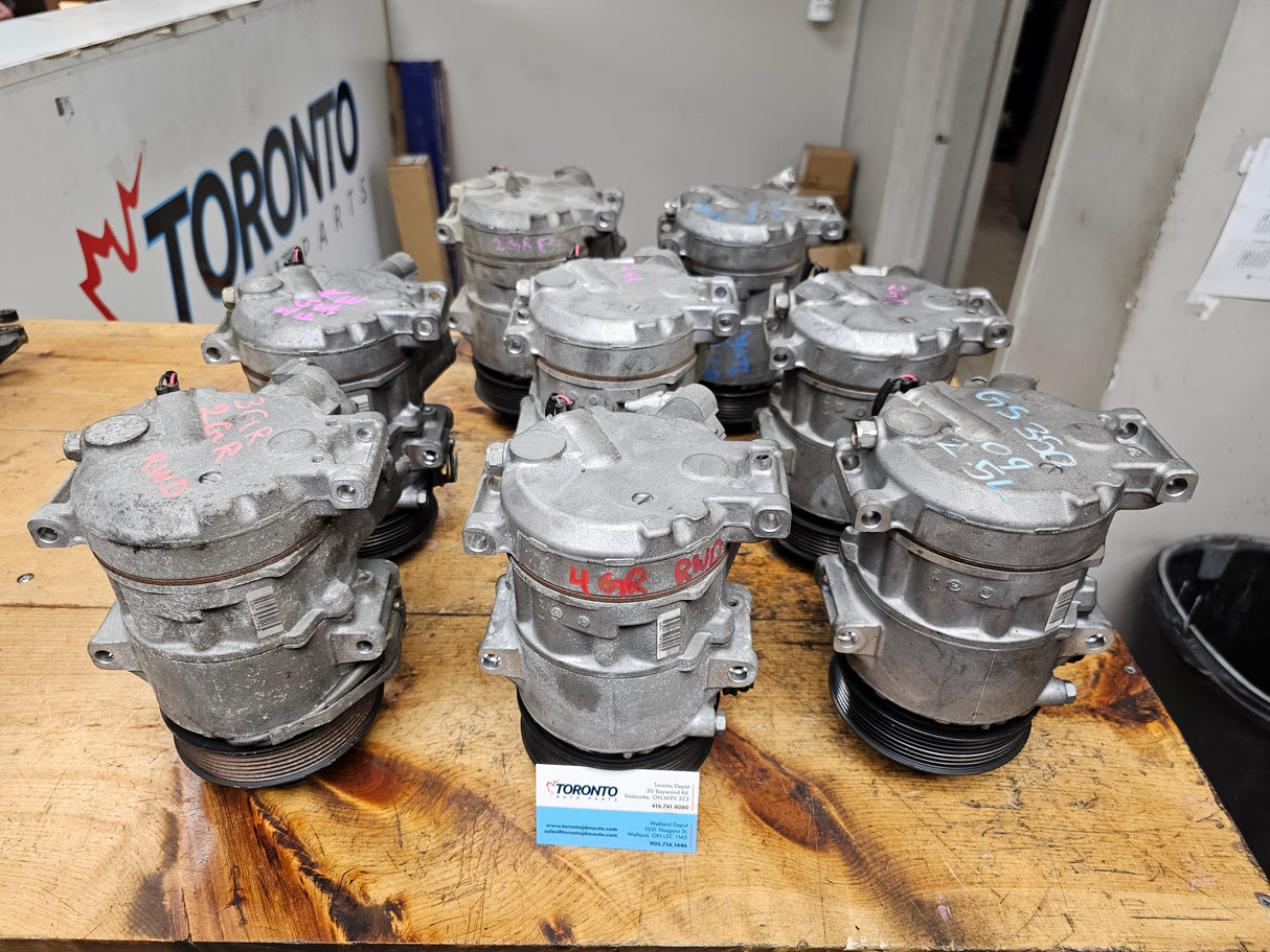 JDM Lexus GS350 / GS300 / IS250 / IS350 2.5L, 3.0L, 3.5L V6 RWD 2006-2013 AC Compressor - Toronto Auto Parts