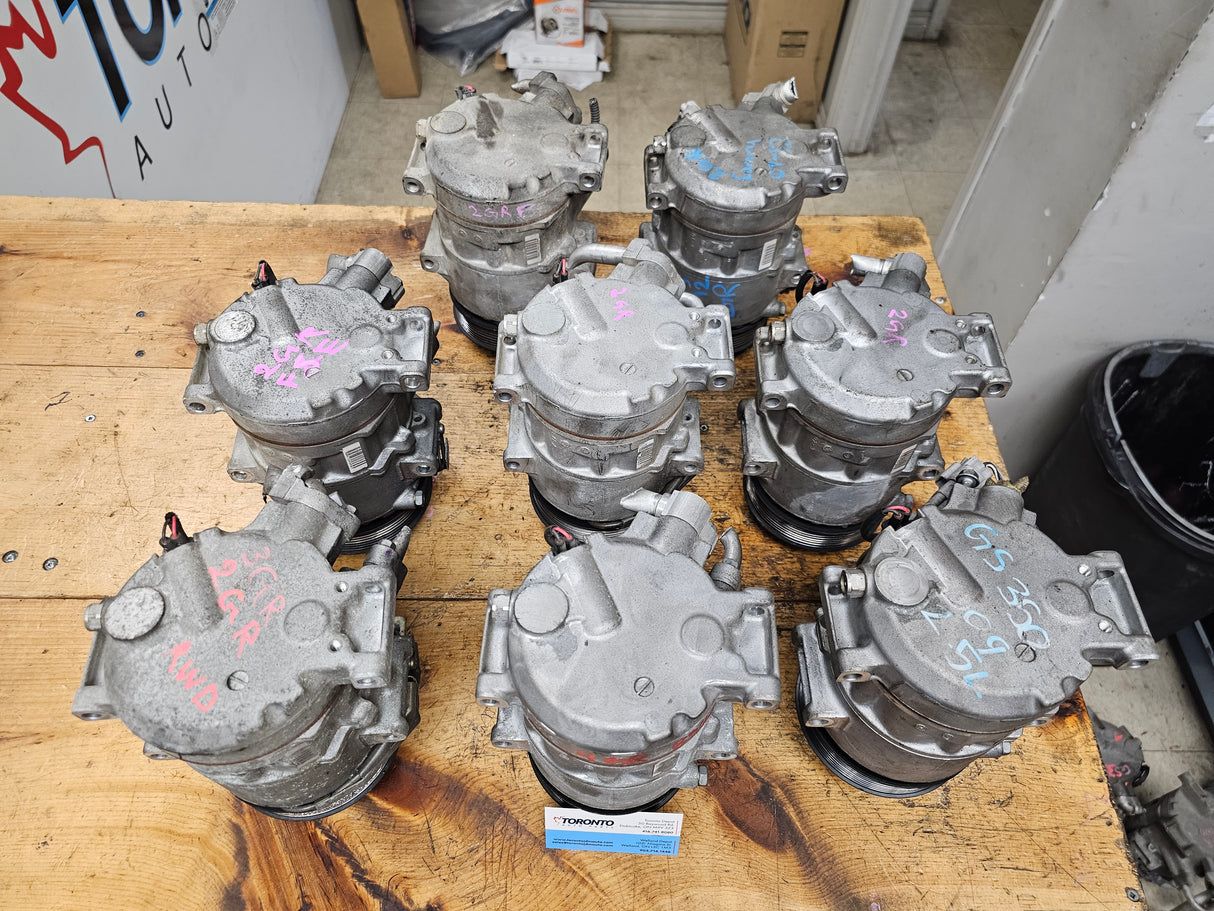 JDM Lexus GS350 / GS300 / IS250 / IS350 2.5L, 3.0L, 3.5L V6 RWD 2006-2013 AC Compressor - Toronto Auto Parts