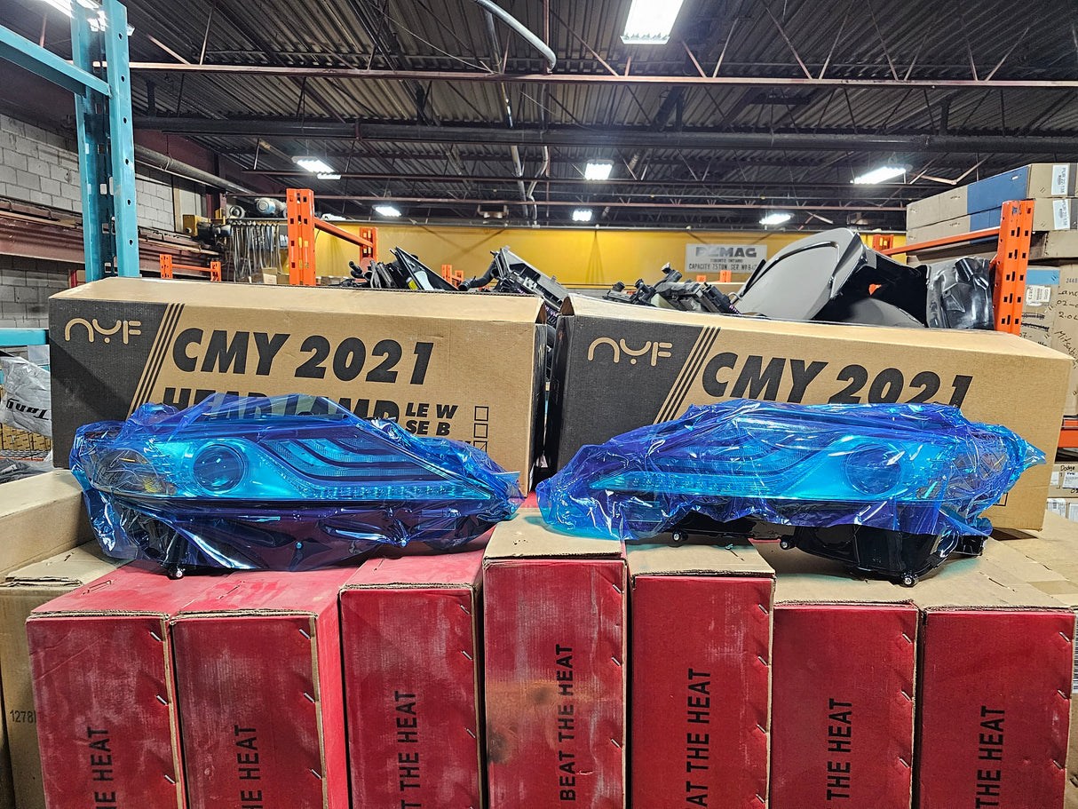 Toyota Camry 2019-2023 HEAD LAMP LH-RH LED CHROME BEZEL XLE TRIM - Toronto Auto Parts