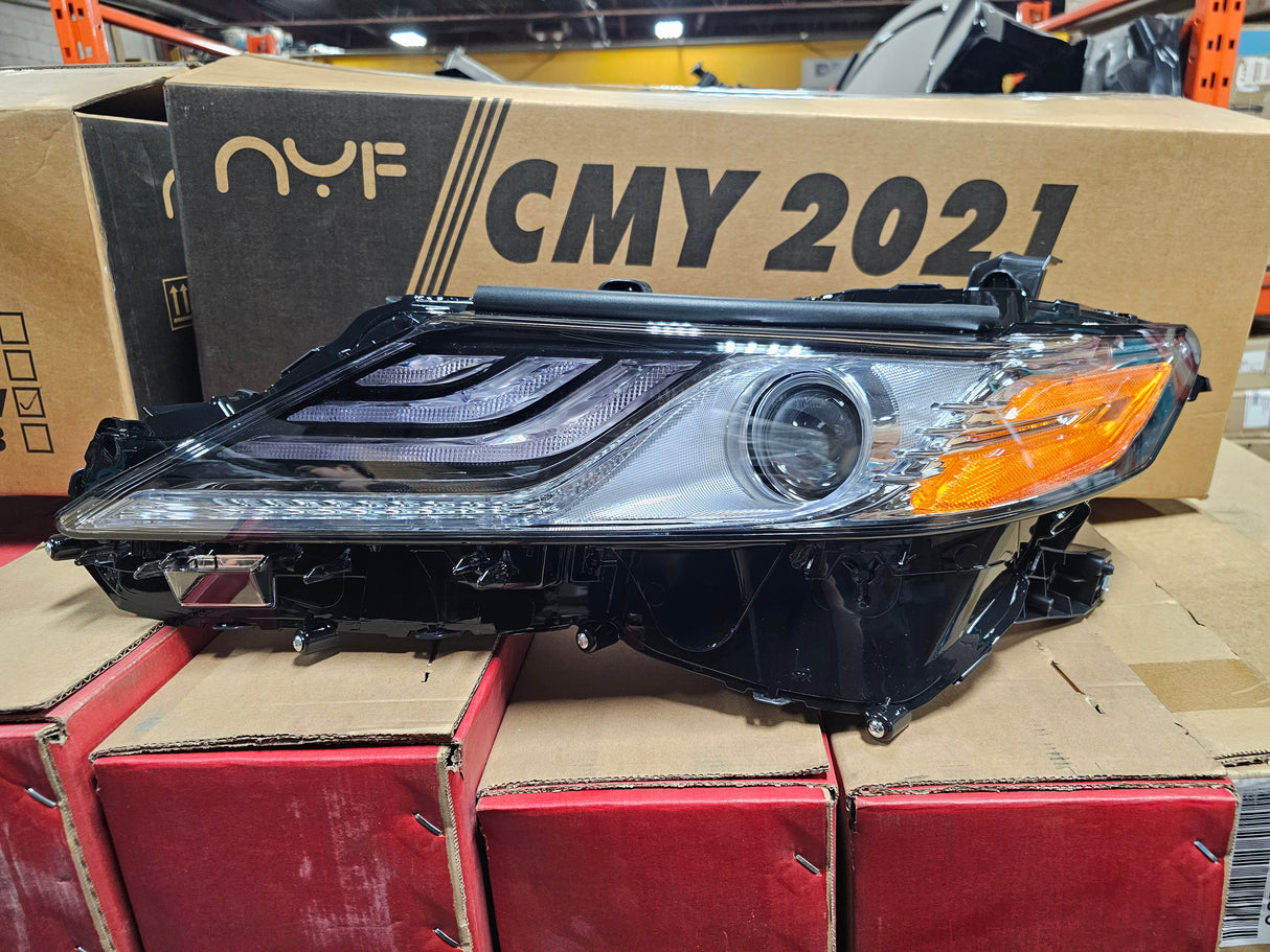 Toyota Camry 2019-2023 HEAD LAMP LH-RH LED CHROME BEZEL XLE TRIM - Toronto Auto Parts