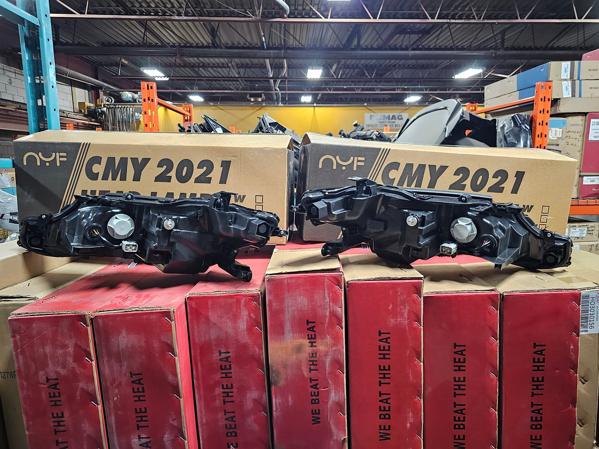 Toyota Camry 2019-2023 HEAD LAMP LH-RH LED CHROME BEZEL XLE TRIM - Toronto Auto Parts