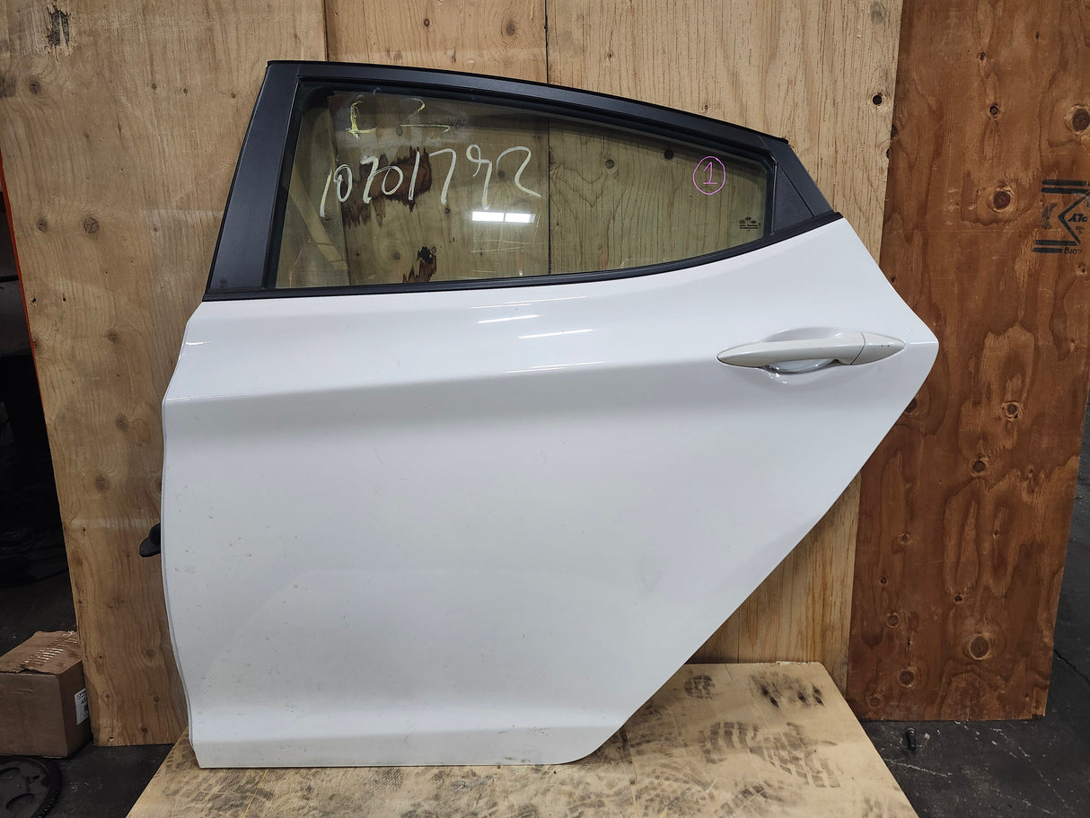 Hyundai Elantra 2011-2016 Rear Left White Door - Toronto Auto Parts