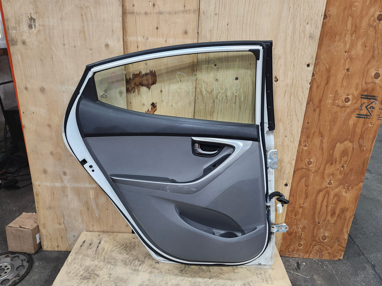 Hyundai Elantra 2011-2016 Rear Left White Door - Toronto Auto Parts