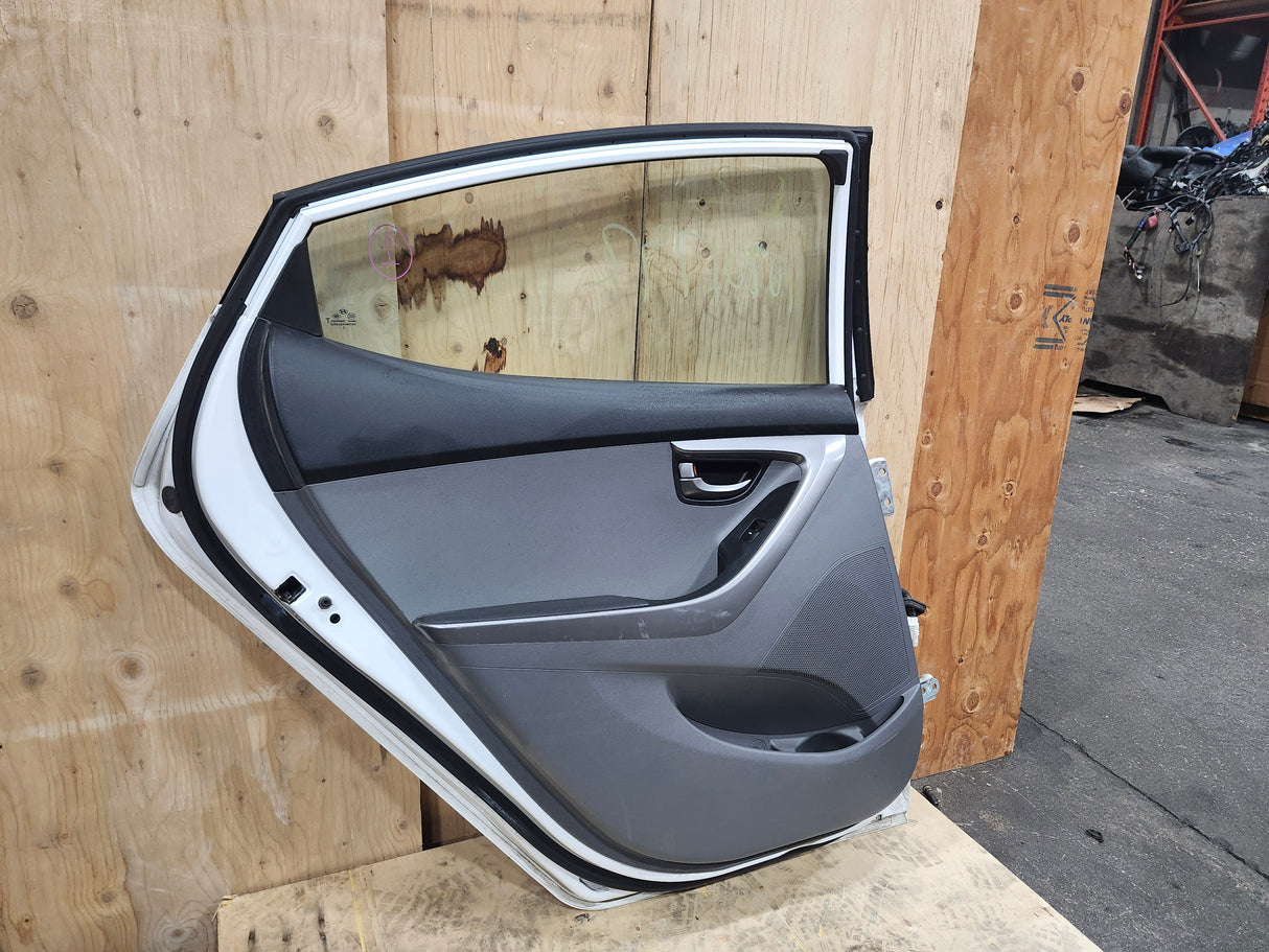 Hyundai Elantra 2011-2016 Rear Left White Door - Toronto Auto Parts