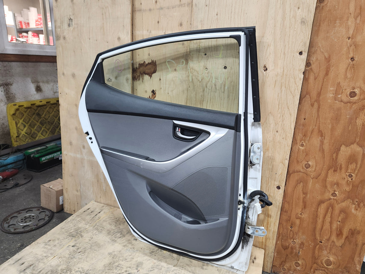 Hyundai Elantra 2011-2016 Rear Left White Door - Toronto Auto Parts