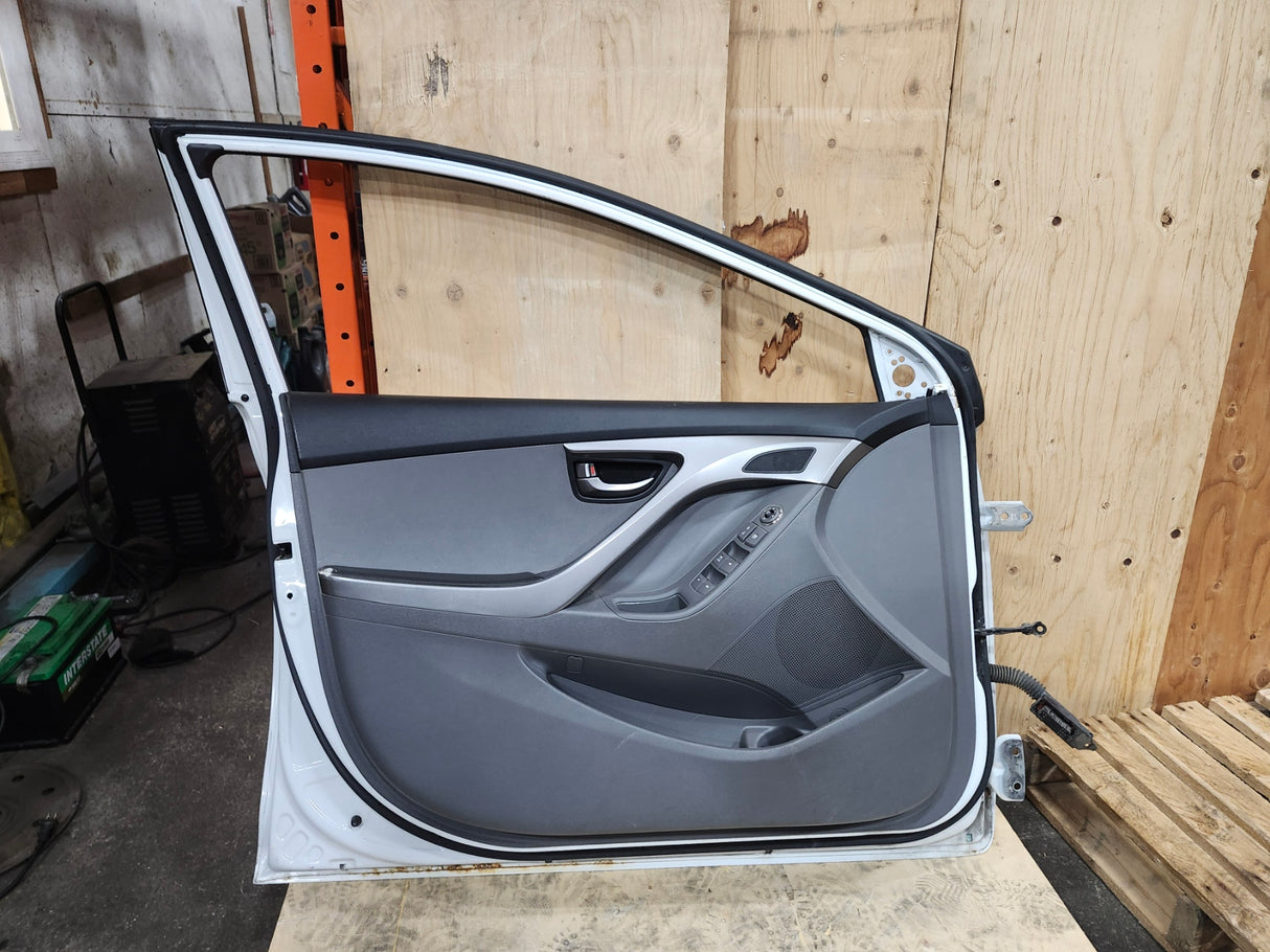 Hyundai Elantra 2011-2016 Front Left White Door - Toronto Auto Parts