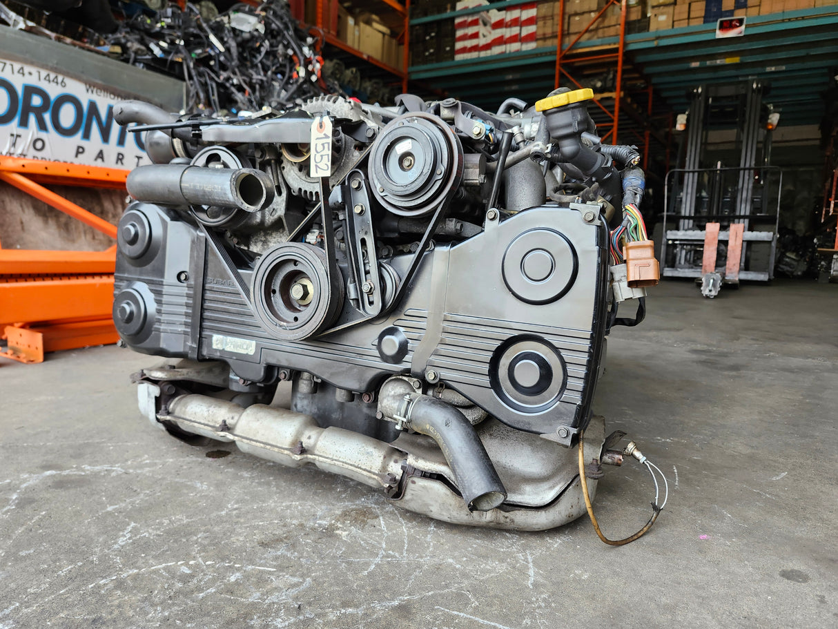 JDM Subaru Legacy 1997 -1998 EJ20 2.0L Twin Turbo with Inter Cooler Engine and Transmission / Low Mileage STOCK NO:1552 - Toronto Auto Parts