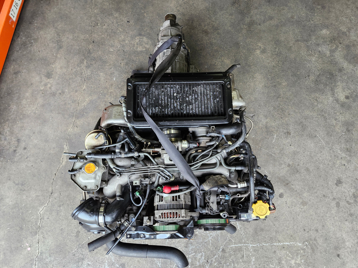 JDM Subaru Legacy 1997 -1998 EJ20 2.0L Twin Turbo with Inter Cooler Engine and Transmission / Low Mileage STOCK NO:1552 - Toronto Auto Parts