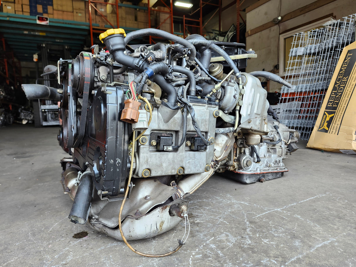 JDM Subaru Legacy 1997 -1998 EJ20 2.0L Twin Turbo with Inter Cooler Engine and Transmission / Low Mileage STOCK NO:1552 - Toronto Auto Parts