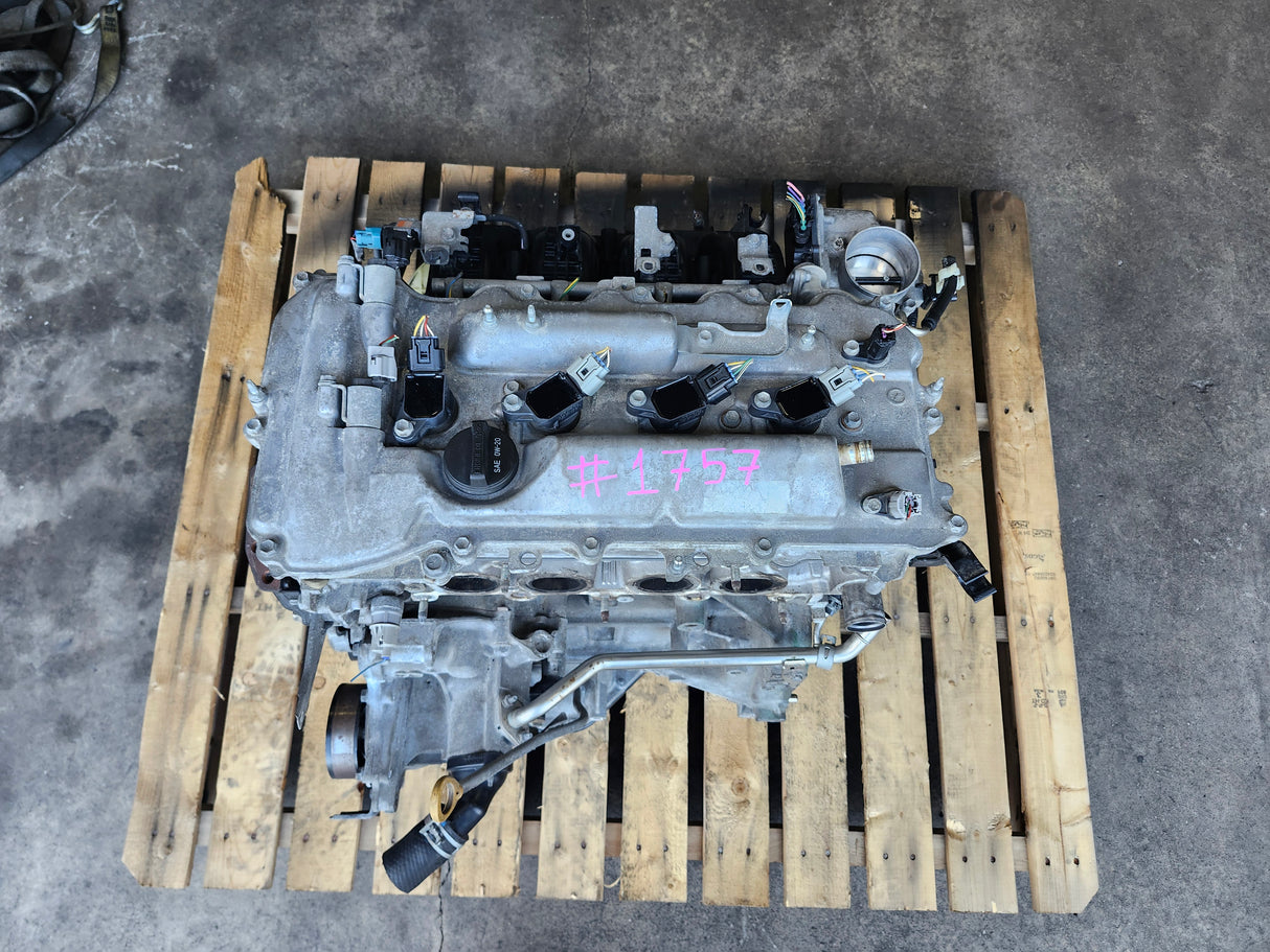 JDM Toyota 2012-2017 2AR-FE Engine Only / Stock No: 1757