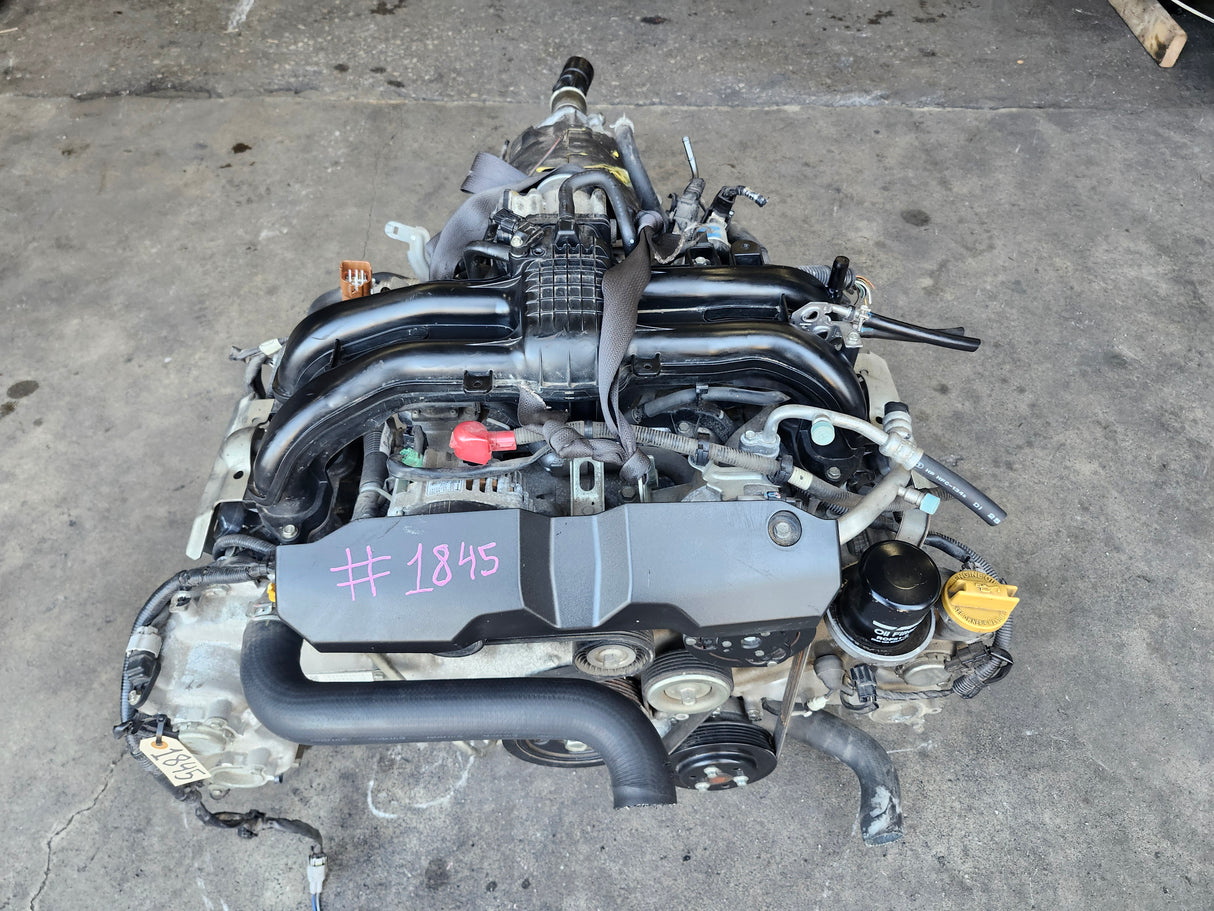 JDM Subaru Legacy, Forester Outback 2012-2018 FB25 2.5L Engine and transmission / Low Mileage / Stock No: 1845