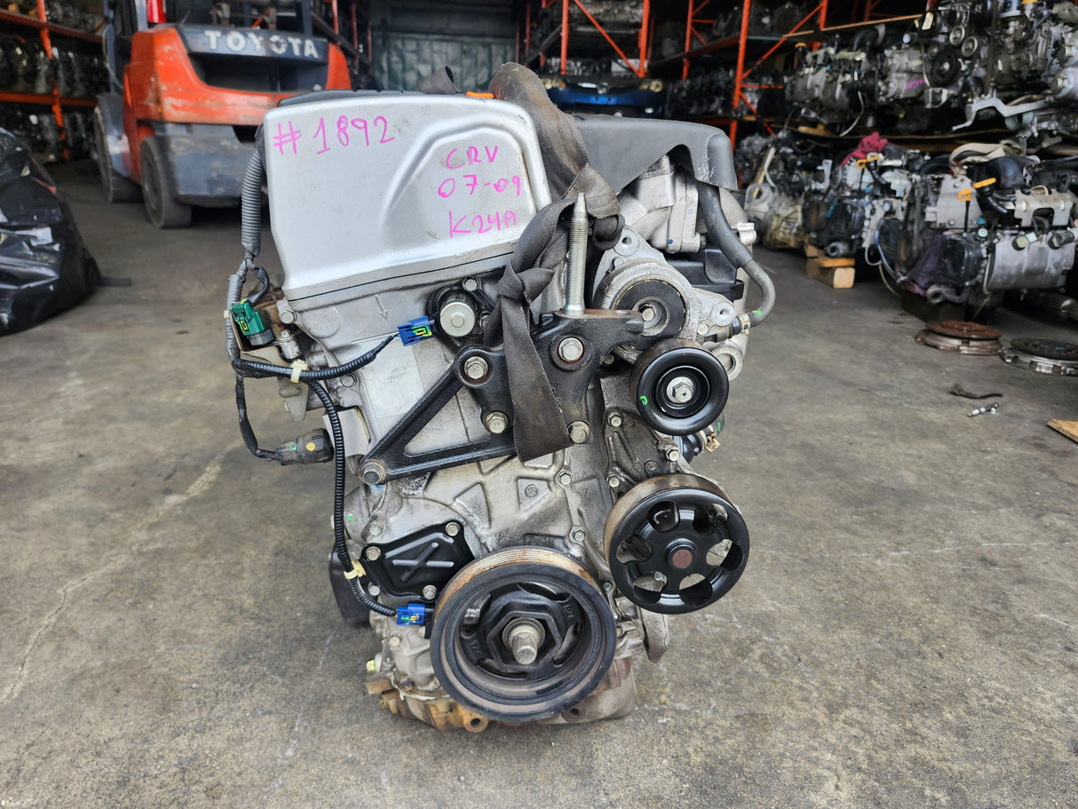 JDM Honda CR-V 2007-2009 K24A 2.4L Engine Only Direct Fit / Stock No: 1892