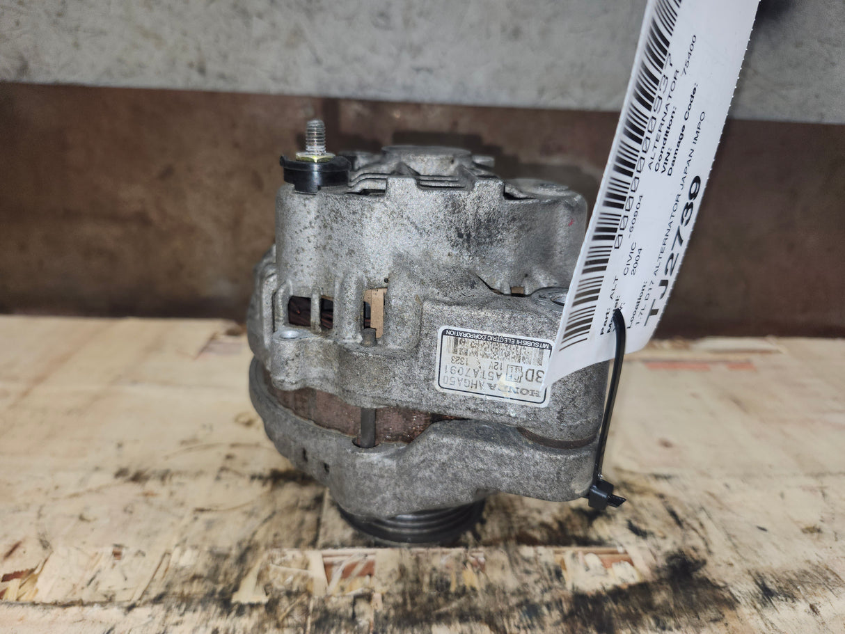 JDM Honda Civic 2001 2002 2003 2004 2005 D17A 1.7L Alternator Stock No : TJ2739