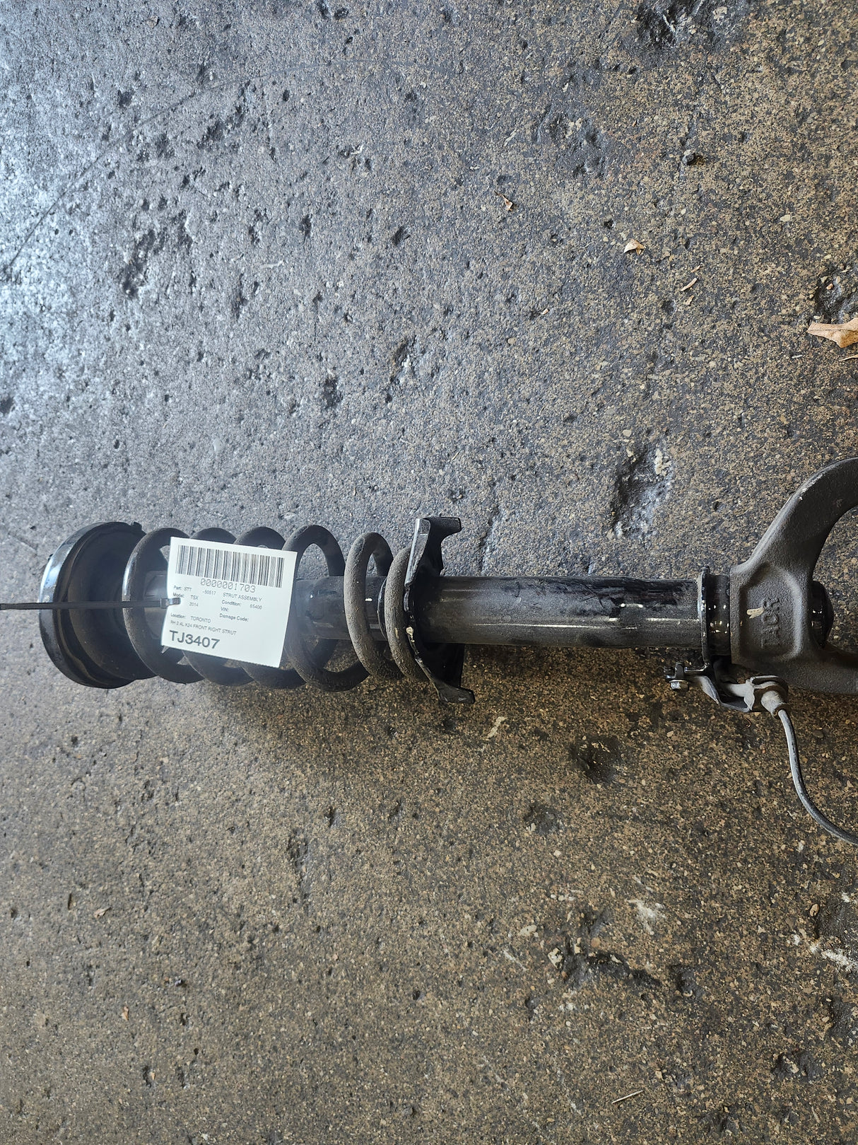 JDM Acura TSX 2009-2014 K24Z3 2.4L Front Right Strut with Fork