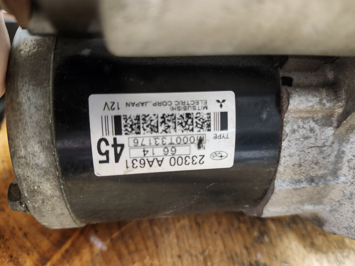 JDM Subaru WRX 2015-2018 2.0L FA20 DOHC / Low Mileage / Starter - Toronto Auto Parts