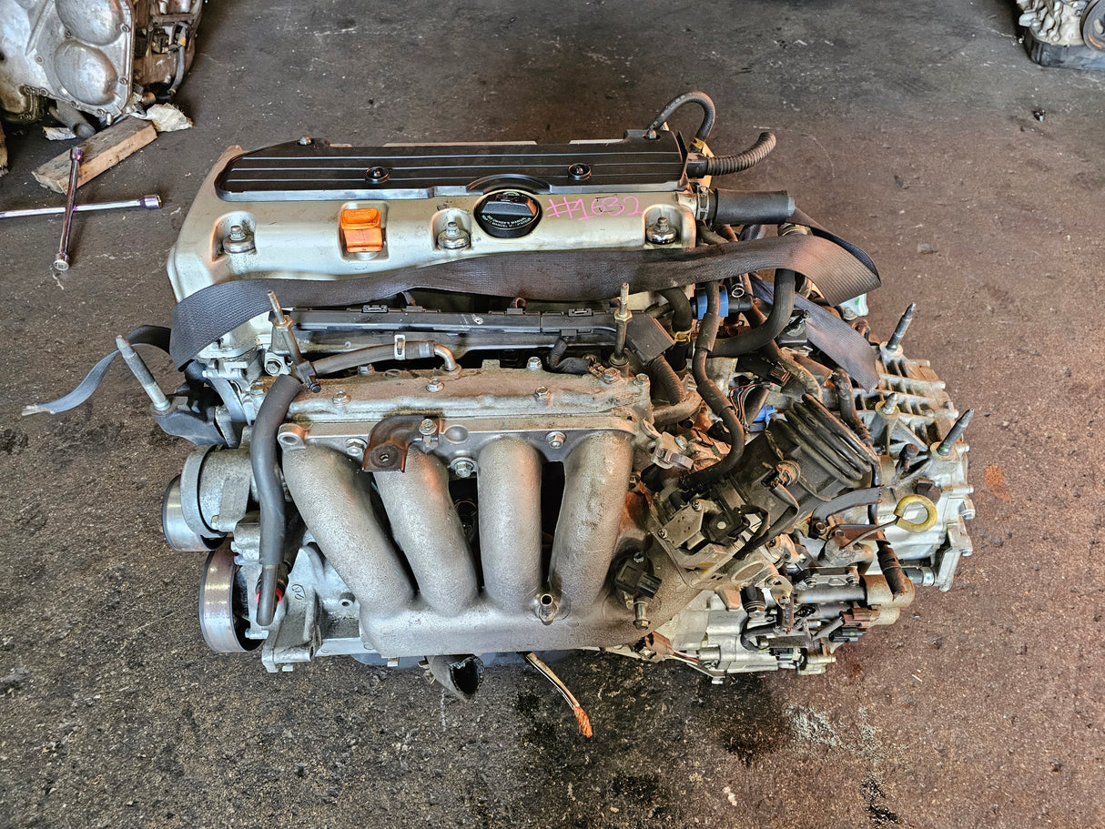 JDM Acura TSX 2004-2008 K24A 2.4L Engine and Automatic Transmission / Low Mileage / STOCK NO:1632