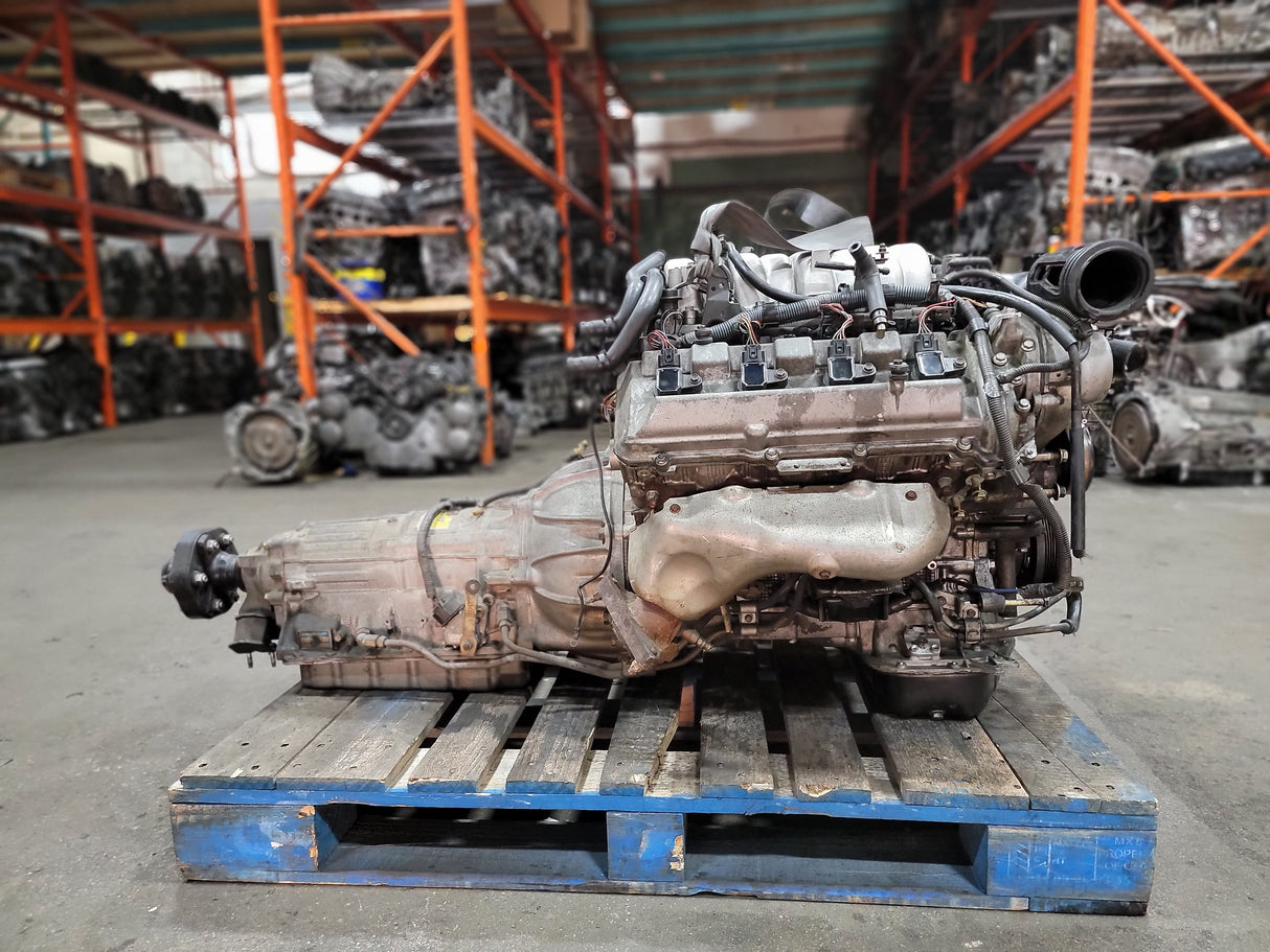 JDM Toyota/Lexus LS400, GS400, SC400 1998-2000 1UZ-FE 4.0L V8 Engine and Transmission With ECU / Stock No:1129 - Toronto Auto Parts