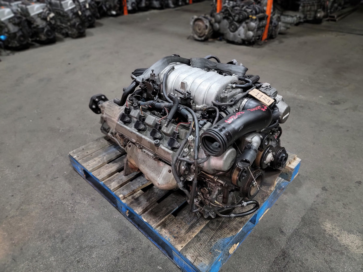 JDM Toyota/Lexus LS400, GS400, SC400 1998-2000 1UZ-FE 4.0L V8 Engine and Transmission With ECU / Stock No:1129 - Toronto Auto Parts