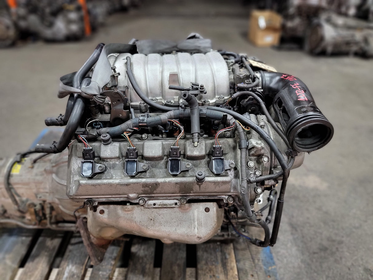 JDM Toyota/Lexus LS400, GS400, SC400 1998-2000 1UZ-FE 4.0L V8 Engine and Transmission With ECU / Stock No:1129 - Toronto Auto Parts