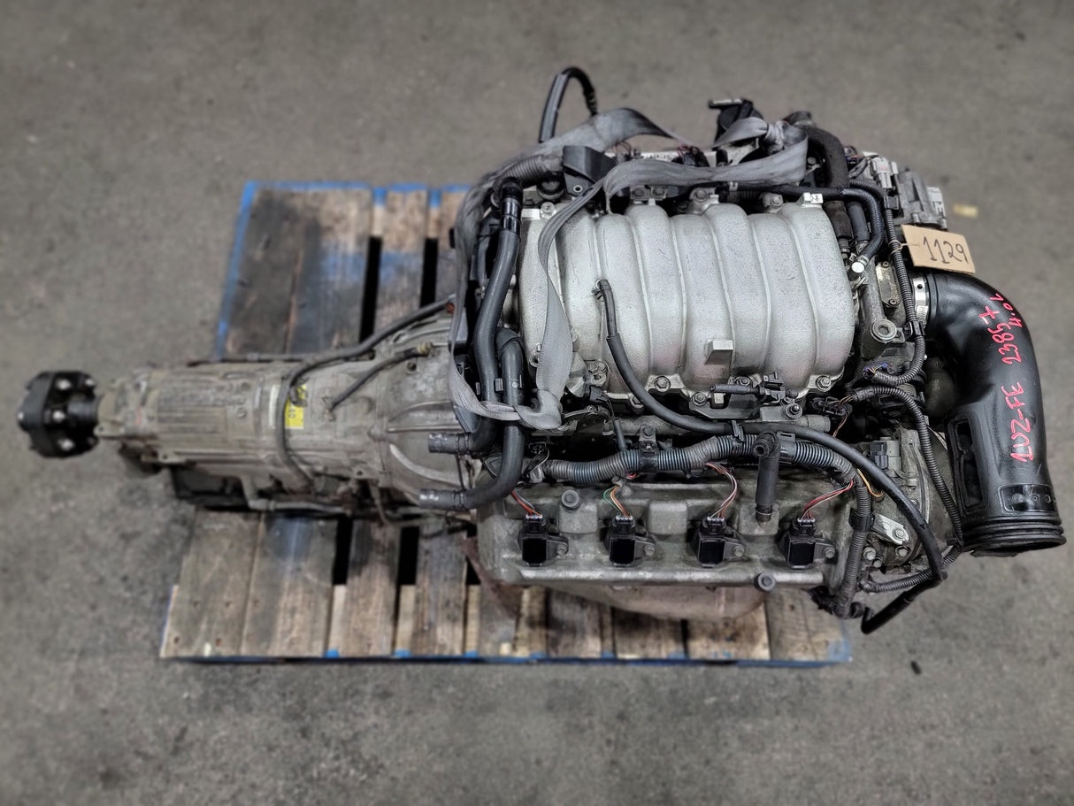 JDM Toyota/Lexus LS400, GS400, SC400 1998-2000 1UZ-FE 4.0L V8 Engine and Transmission With ECU / Stock No:1129 - Toronto Auto Parts