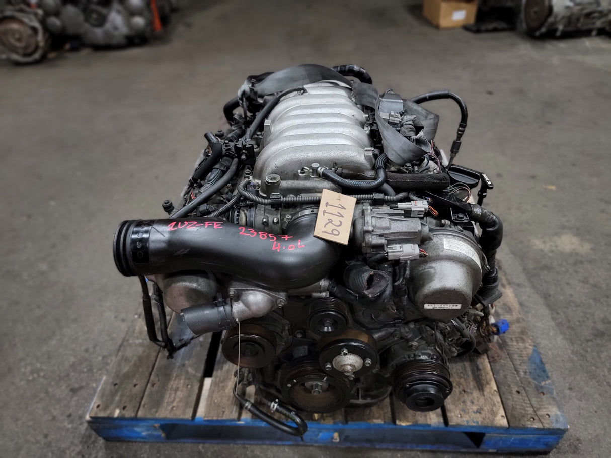 JDM Toyota/Lexus LS400, GS400, SC400 1998-2000 1UZ-FE 4.0L V8 Engine and Transmission With ECU / Stock No:1129 - Toronto Auto Parts