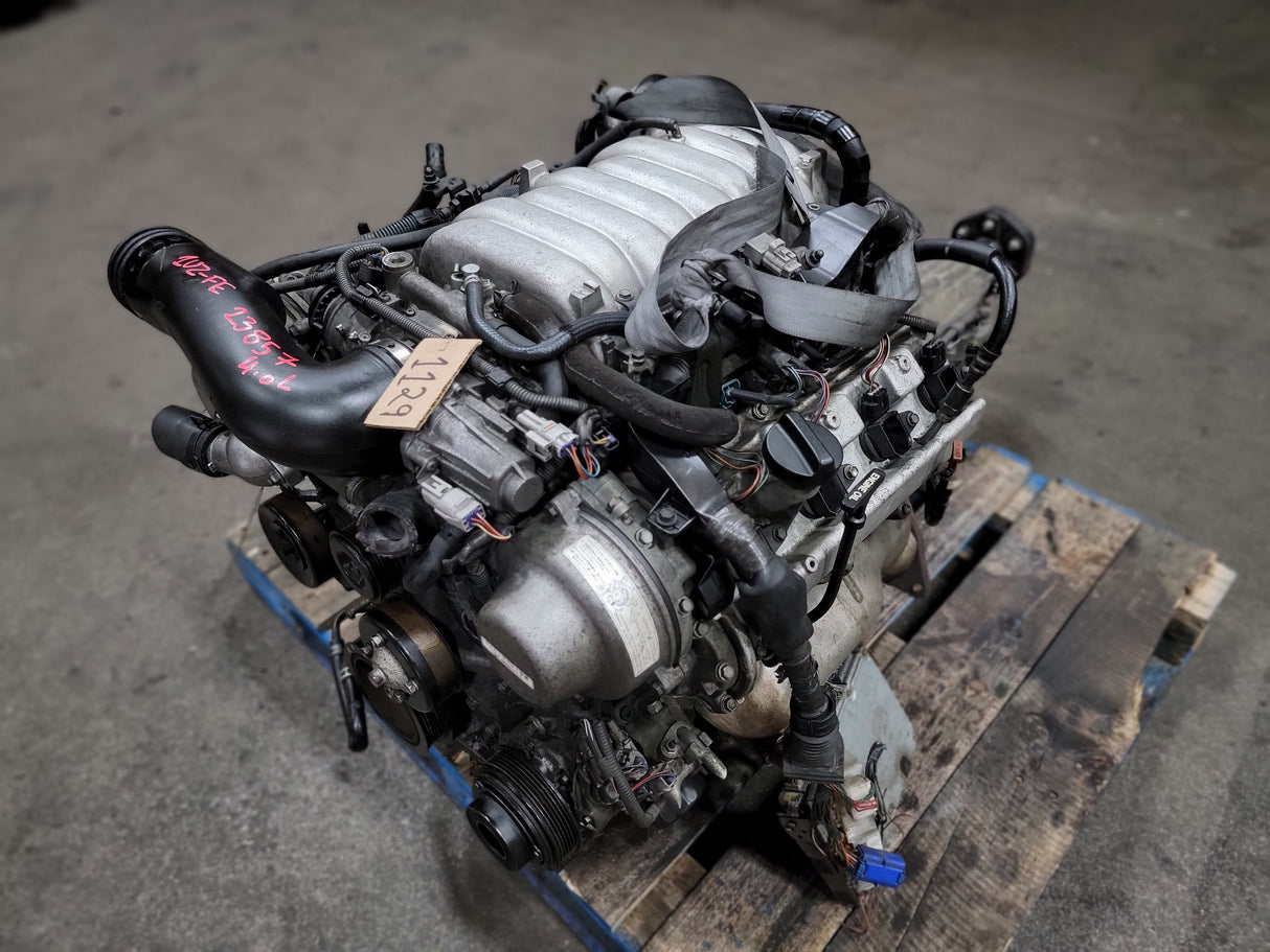 JDM Toyota/Lexus LS400, GS400, SC400 1998-2000 1UZ-FE 4.0L V8 Engine and Transmission With ECU / Stock No:1129 - Toronto Auto Parts