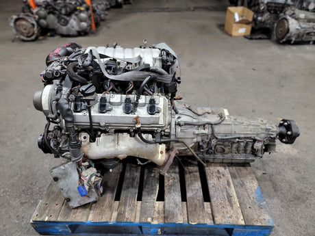 JDM Toyota/Lexus LS400, GS400, SC400 1998-2000 1UZ-FE 4.0L V8 Engine and Transmission With ECU / Stock No:1129 - Toronto Auto Parts