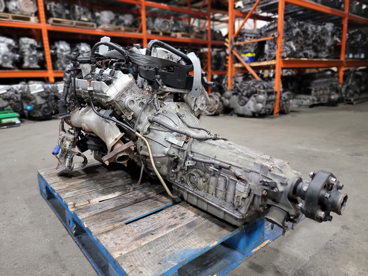 JDM Toyota/Lexus LS400, GS400, SC400 1998-2000 1UZ-FE 4.0L V8 Engine and Transmission With ECU / Stock No:1129 - Toronto Auto Parts