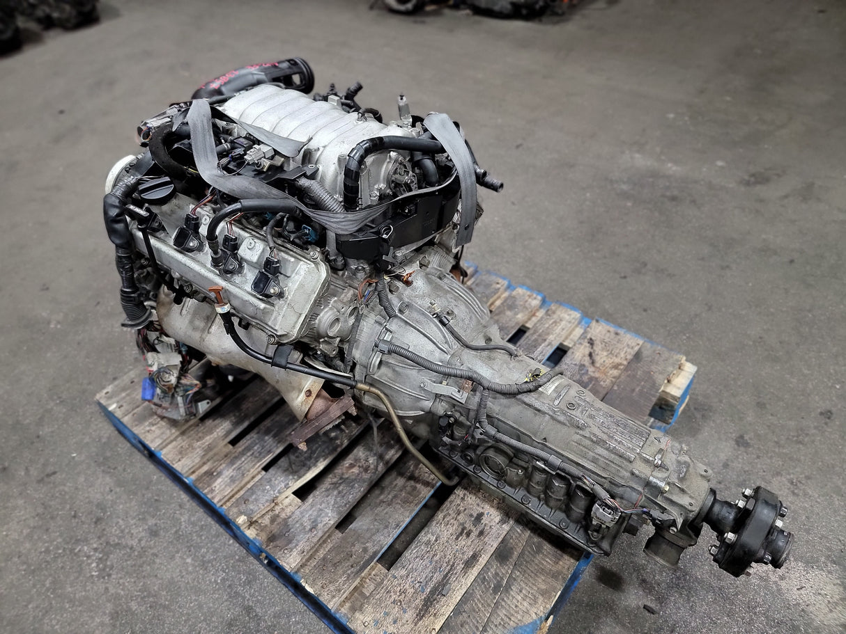 JDM Toyota/Lexus LS400, GS400, SC400 1998-2000 1UZ-FE 4.0L V8 Engine and Transmission With ECU / Stock No:1129 - Toronto Auto Parts