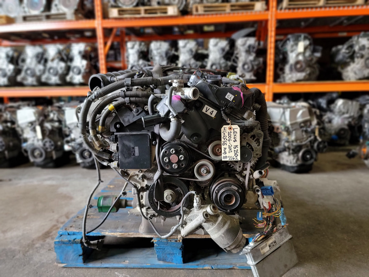JDM Lexus IS250 2006-2012 4GRFSE 2.5L AWD Engine and Automatic Transmission / Stock No: 1162 - Toronto Auto Parts
