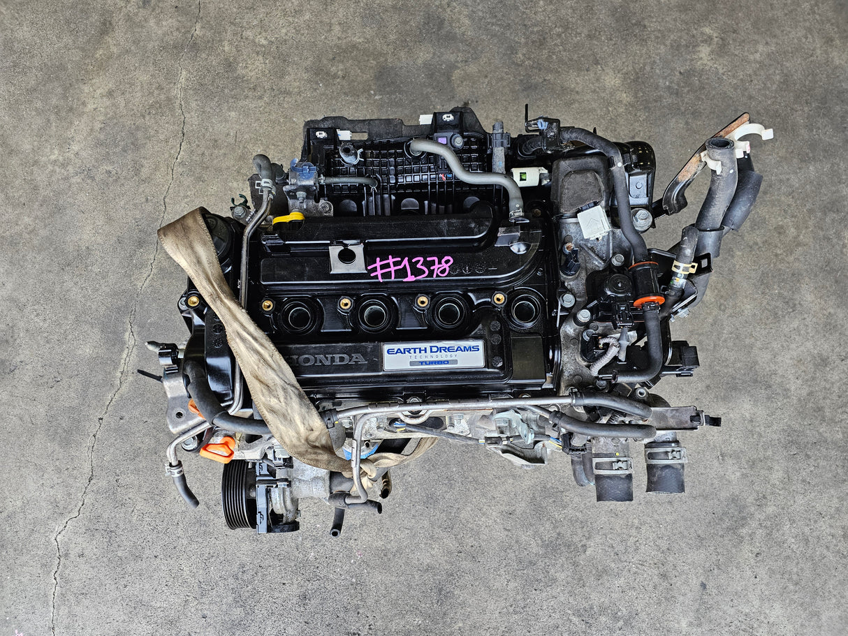JDM Honda Civic 2016-2019 L15B 1.5L Turbo Engine Only / Stock No: 1378