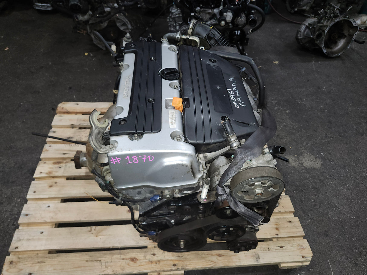 JDM Honda CR-V 2007-2009 K24Z1 2.4L Engine and AWD Automatic Transmission Direct Fit / Stock No: 1870