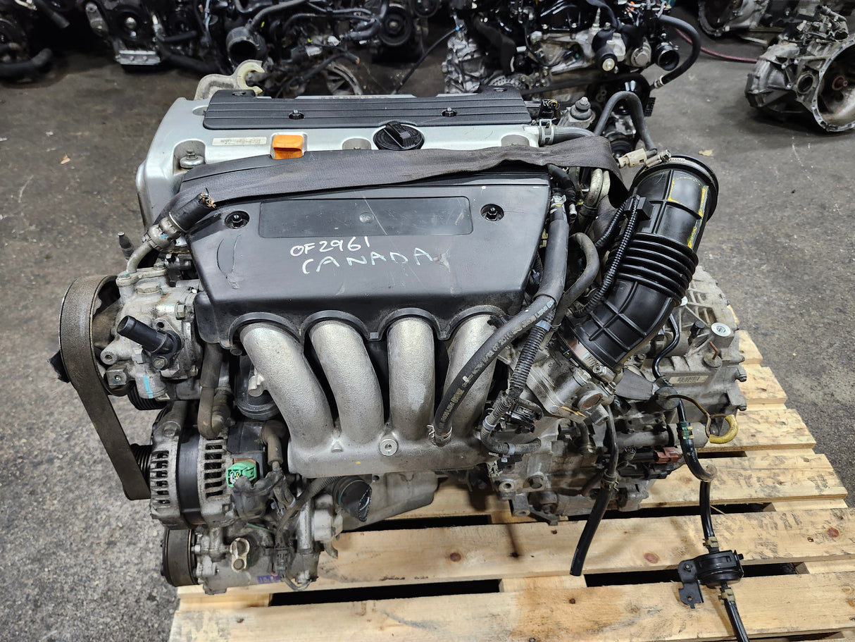 JDM Honda CR-V 2007-2009 K24Z1 2.4L Engine and AWD Automatic Transmission Direct Fit / Stock No: 1870