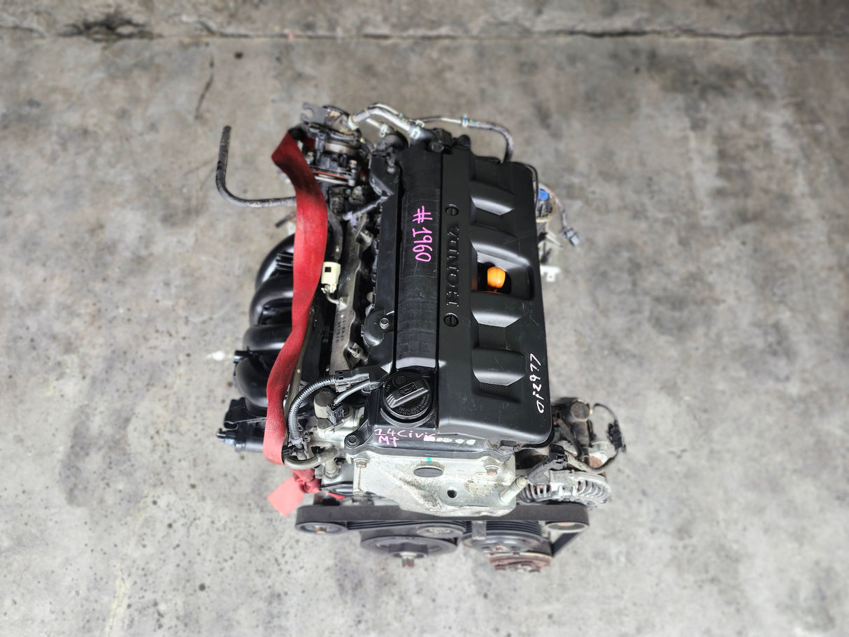 JDM Honda Civic 2013-2015 R18Z 1.8L Engine with Manual Transmission / Stock No: 1960