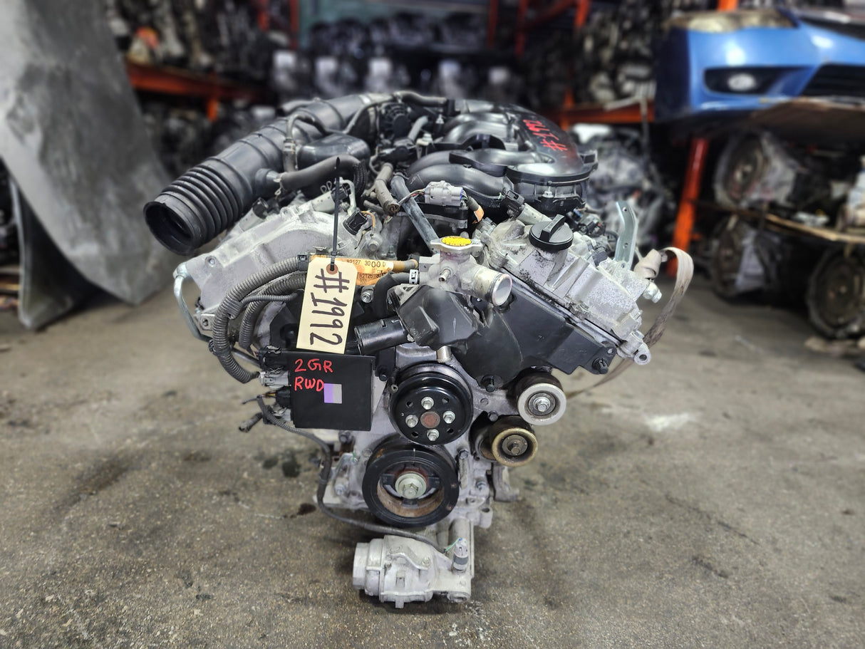 JDM Lexus IS350 2006-2011 3.5L RWD 2GR FSE Engine Only / Stock No: 1992