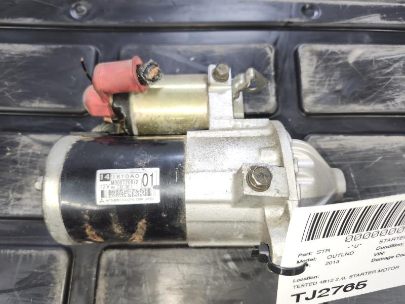 JDM Mitsubishi Outlander 2013 Tested 4B12 2.4L Starter Motor