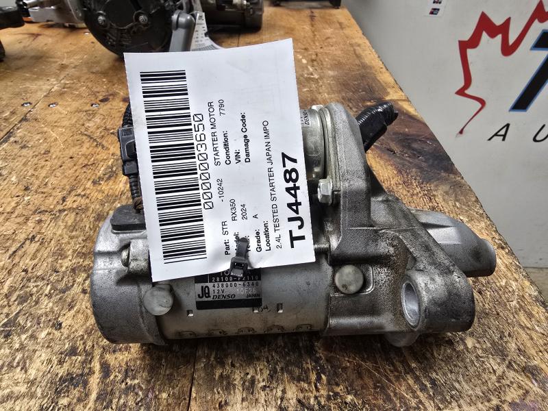 JDM Lexus RX350 2024 2.4L Tested Starter - Toronto Auto Parts