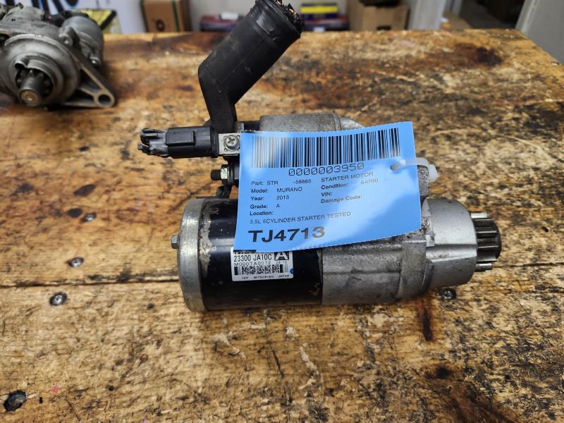 JDM Nissan Murano 2013 3.5L 6CYLINDER Starter Tested