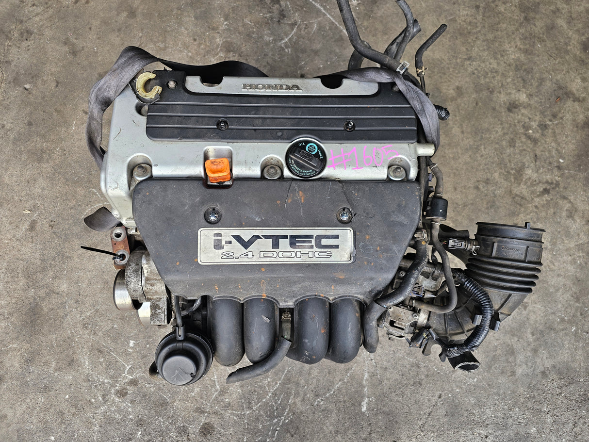 JDM Honda CR-V 2002-2006 K24A1 2.4L Engine Only Direct Fit / Stock No: 1605