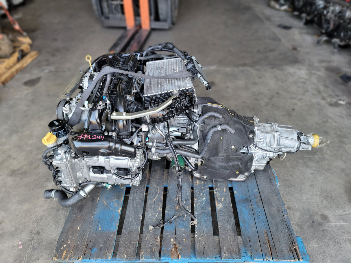 JDM Subaru WRX 2015-2018 FA20 2.0L DOHC Turbo Engine and CTV Automatic Transmission / Low Mileage / STOCK NO : 1244